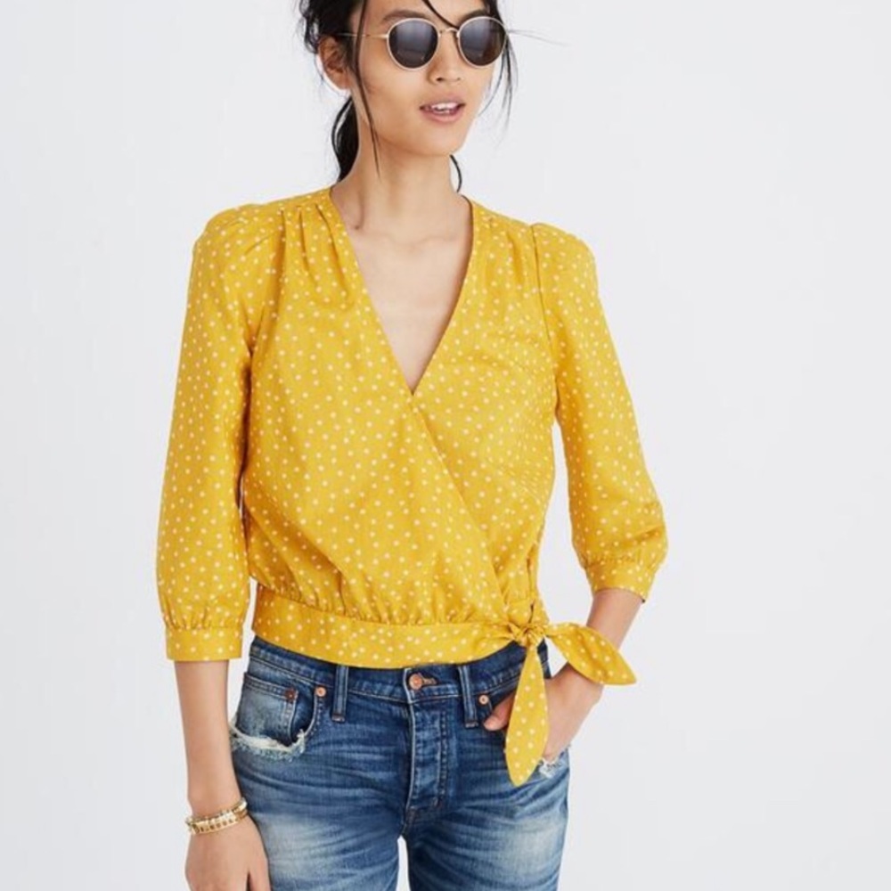 Madewell Wrap top